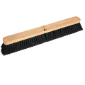 Industrial 24" Heavy Duty Outdoor Multi-Surface Wooden Push Broom with 140CM Long Bamboo Handle